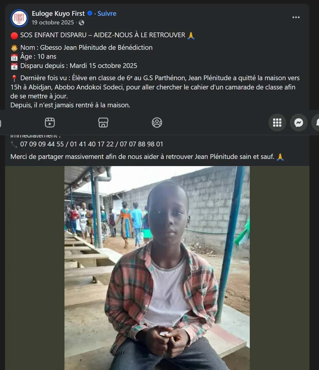 Enfant disparu